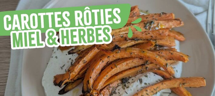 carottes-roties-miel-herbes 